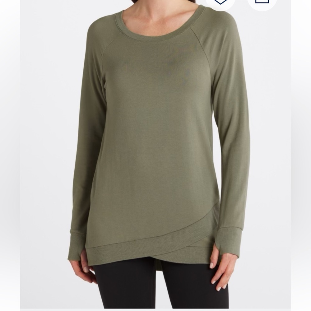Threads 4 Thought - Parscarelli Feather Fleece Sweatshirt Size XXL. Olive Gree